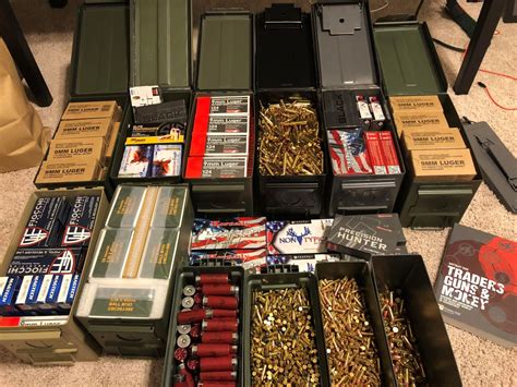 store ammunition metal box or tupperware|how to store ammo in bulk.